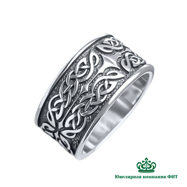 Серебряное кольцо Кельтские узоры