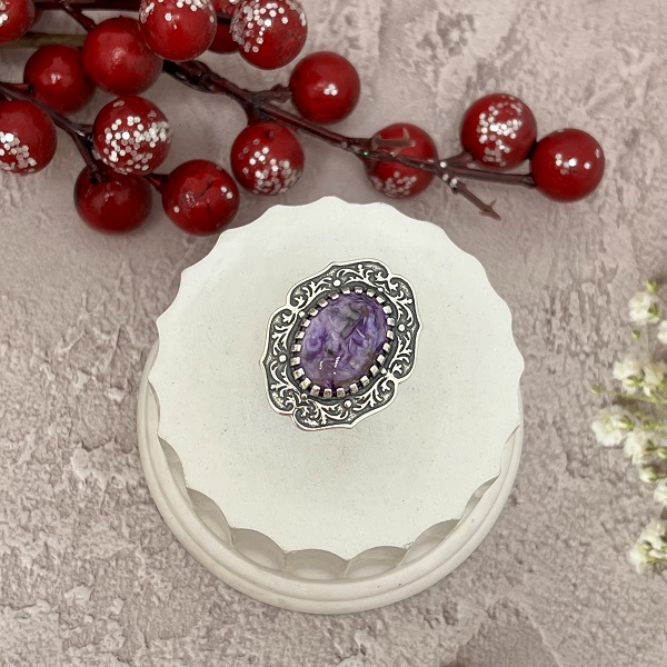 Серебряное кольцо Любава