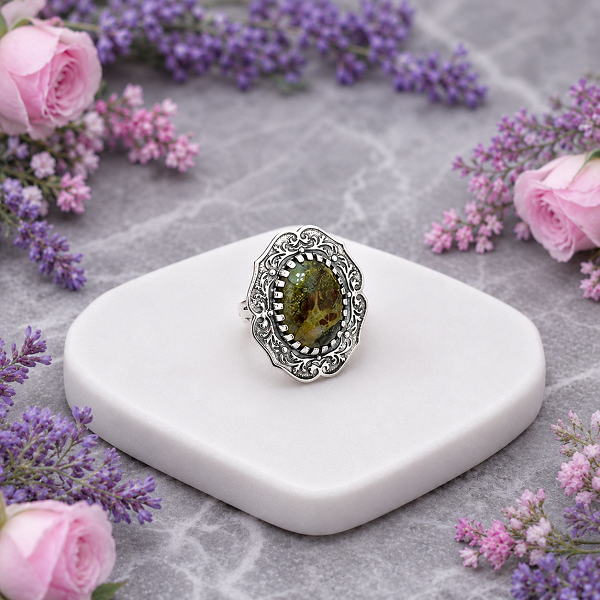 Серебряное кольцо Любава 