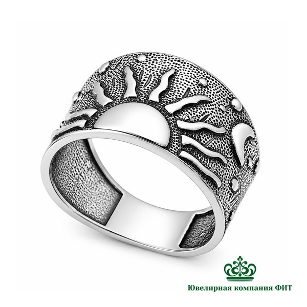 Серебряное кольцо Небесное