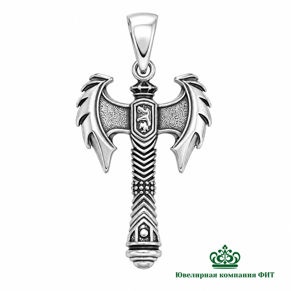 Серебряный кулон Секира