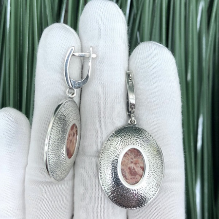 Серебряные серьги София  