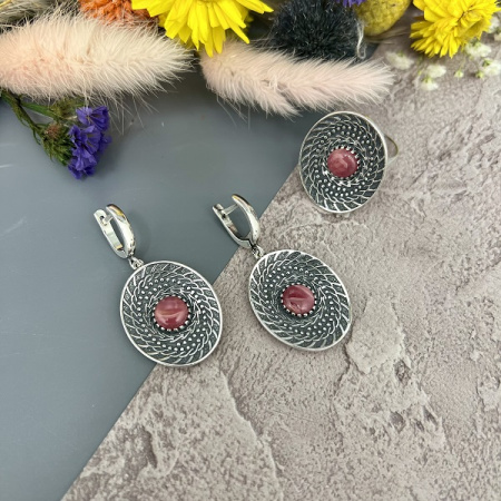 Серебряные серьги София 