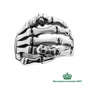 Серебряное кольцо Костяшки