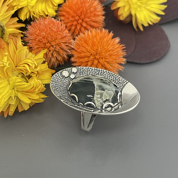 Серебряное кольцо Лагуна