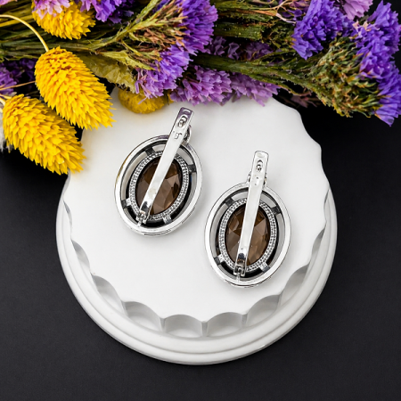 Серебряные серьги Круиз