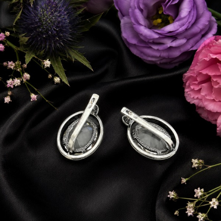 Серебряные серьги Круиз