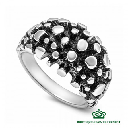 Серебряное кольцо Еж