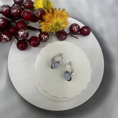 Серебряные серьги Соло