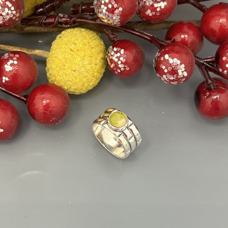 Серебряное кольцо Кирпичики