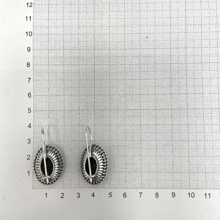 Серебряные серьги Корзинка  