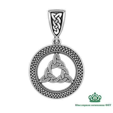 Серебряный оберег Узел Бригит
