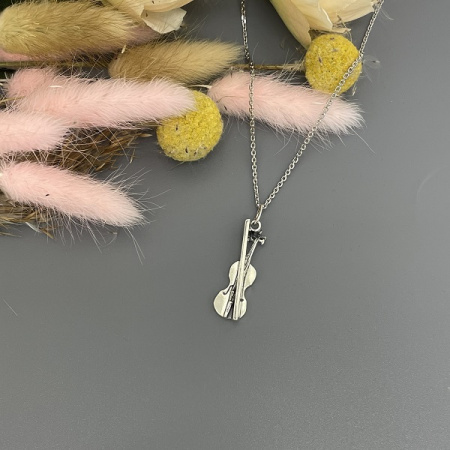 Серебряный кулон Скрипка