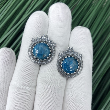 Серебряные серьги Нимфа