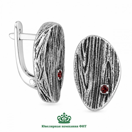 Серебряные серьги Дафна