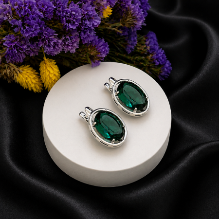 Серебряные серьги Круиз