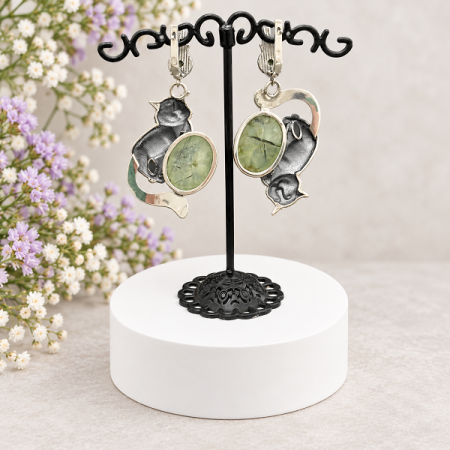 Серьги Кот Баюн