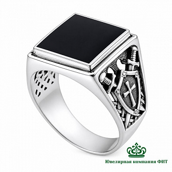Серебряная печатка Рыцарь