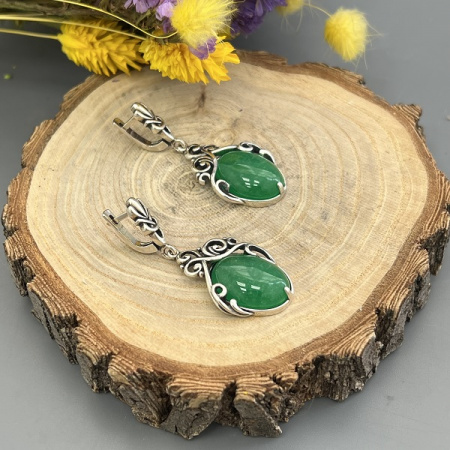 Серебряные серьги Марта 