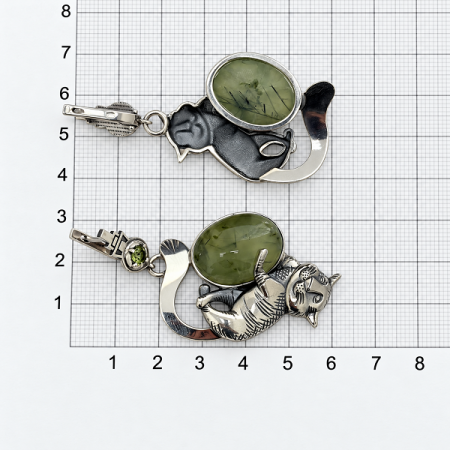 Серьги Кот Баюн
