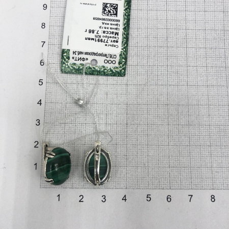 Серебряные серьги Леденцы