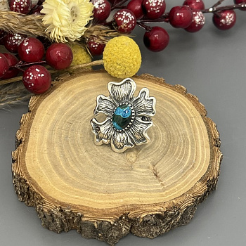 Серебряное кольцо Райский цветок 