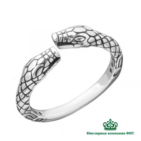 Серебряное кольцо Амфисбена