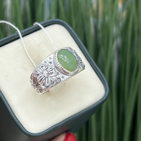 Серебряное кольцо Цветок