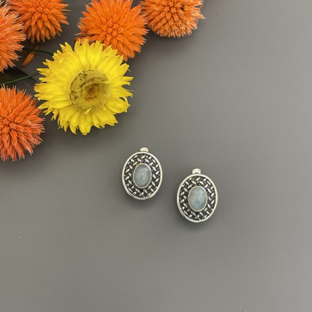 Серебряные серьги Соломка  