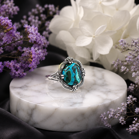Серебряное кольцо Барокко  