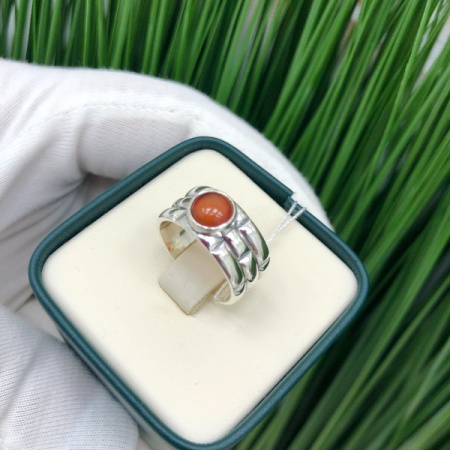 Серебряное кольцо Кирпичики