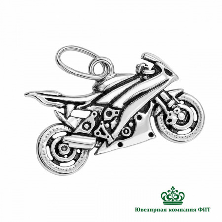 Серебряная подвеска Мотоцикл 