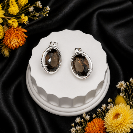 Серебряные серьги Круиз