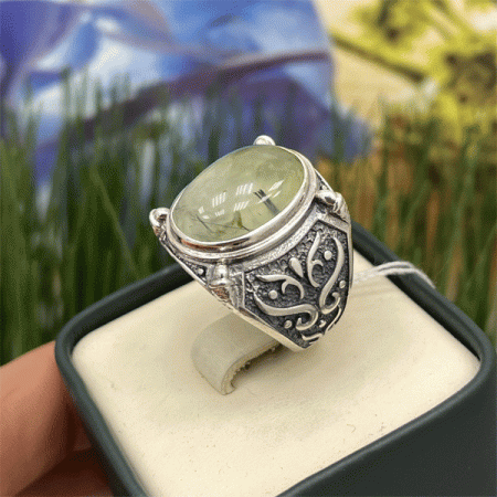 Серебряный перстень пренит 