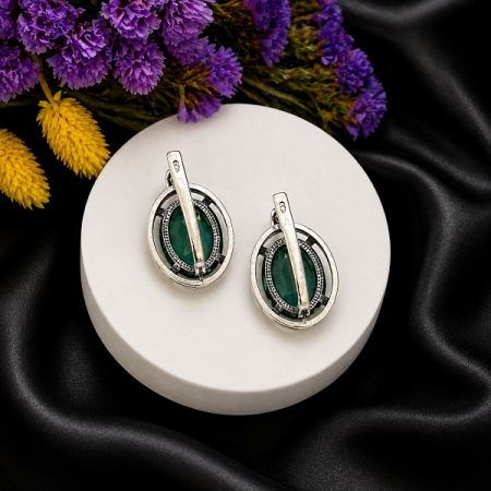 Серебряные серьги Круиз