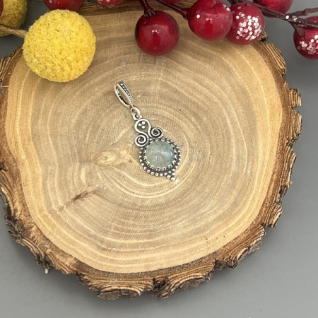 Серебряный кулон Неваляшка