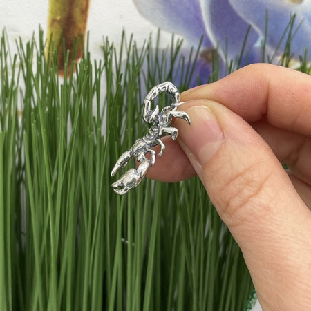 Серебряный кулон Скорпион