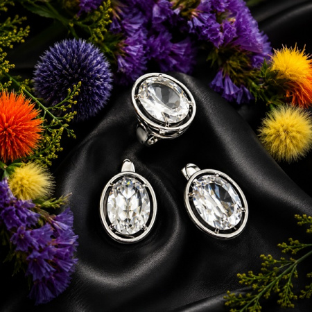 Серебряные серьги Круиз