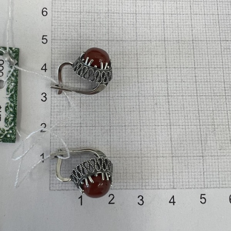 Серебряные серьги Принцесса