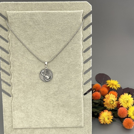 Серебряный кулон Знак зодиака Скорпион