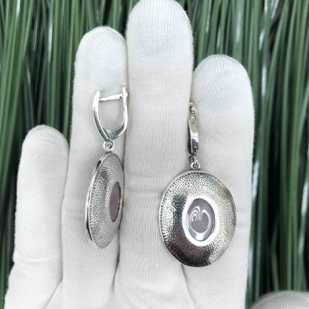 Серебряные серьги София  