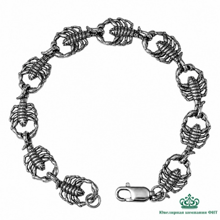 Серебряный браслет Скорпион