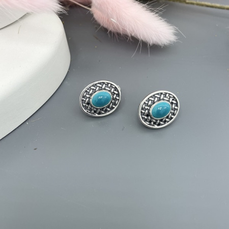 Серебряные серьги Соломка