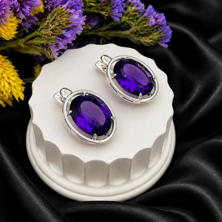 Серебряные серьги Круиз