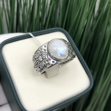 Серебряное кольцо Цветок 