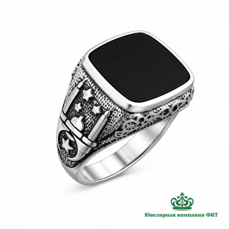 Серебряная печатка Мечеть  