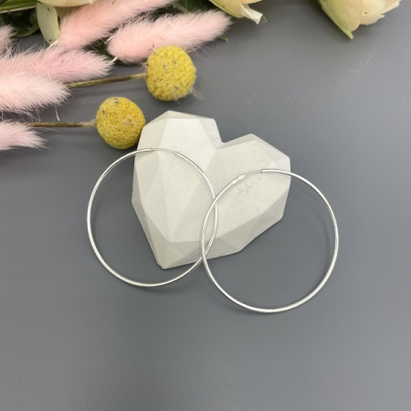 Серебряные серьги Конго