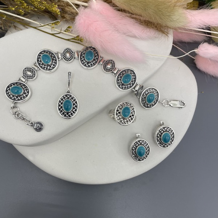 Серебряные серьги Соломка
