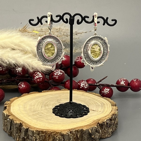 Серебряные серьги Фантазия  лайт