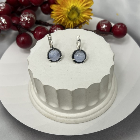 Серебряные серьги Соло
